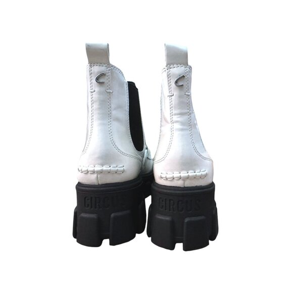 Circus By Sam Edelman Womens Dia Chelsea Platform White Boots Size 7 NWOB - Picture 7 of 10